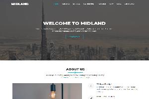  Midland responsive Website Parallax Template